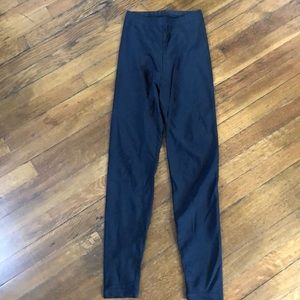 American Apparel Black Shiny Leggings